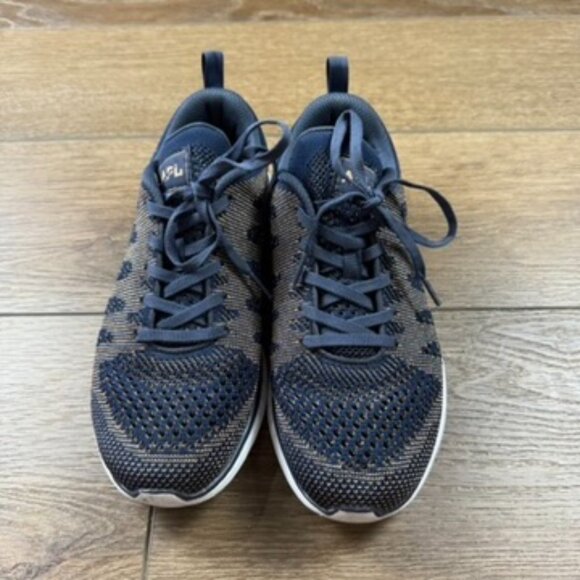 APL TechLoom Pro Women's Sneakers Navy/Gold, Lace-Up Running Shoe Sz 8, Outdoor - Picture 3 of 8